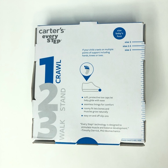 CARTER’S | Every Step Stage 1 Crawling Shoe, Carly - Picture 7 of 8